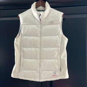 The North Face White Quilted Vest